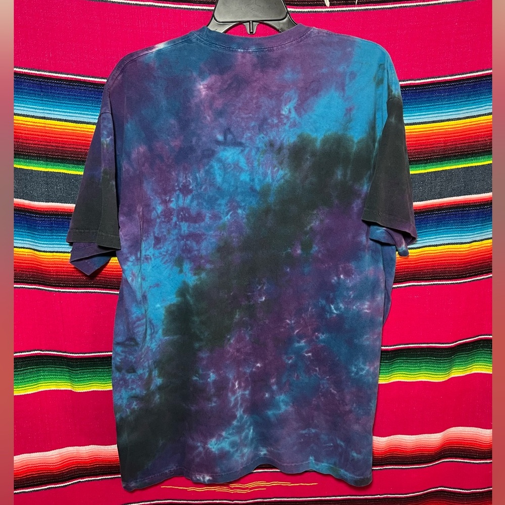 Liquid Blue Alice in Wonderland Silhouette Tie-Dye T-Shirt Cheshire Cat Size XL - Picture 4 of 4